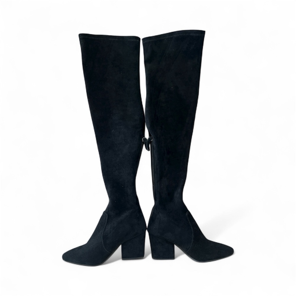 👢HauteLook Suede Knee-High Stretch Boots
